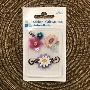 Momenta Dimensional Stickers - Flowers